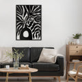 SIGNLEADER Metal Wall Art Decor Olive Tree Minimalist Modern Abstract Wall Sculpture Hangings Home Decoration for Living Room, Bedroom, Bathroom, Kitchen, Outdoor - 30' Black