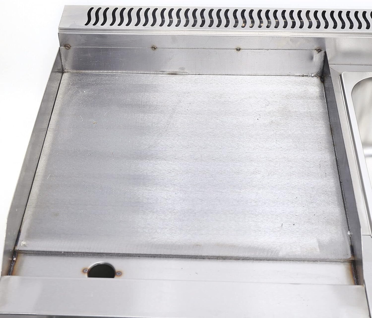 Commercial Gas Grill Griddle Combo - Stainless Steel Propane Flat Top Grill with Deep Fryer, 27Inch Multi-Function Restaurant Equipment