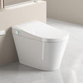 Smart Toilet,One Piece Toilet with Bidet Built In,Dryer & Warm Water - Ceramic Toilet with Sensing Distance, Auto Open/Close Seat,White