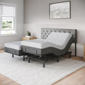 Celestial Aurora Adjustable Bed Base (Frame) + 10 inch Gel Memory Foam Mattress (Medium), Easy Assembly, Head and Foot Lift, Zero Gravity, Memory Positions, CertiPUR-US Bed - Split King