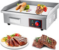 Commercial Griddle 21' Commercial Electric Griddle 220V 3000W Non-Stick Countertop Flat Top Griddle Hot Plate BBQ