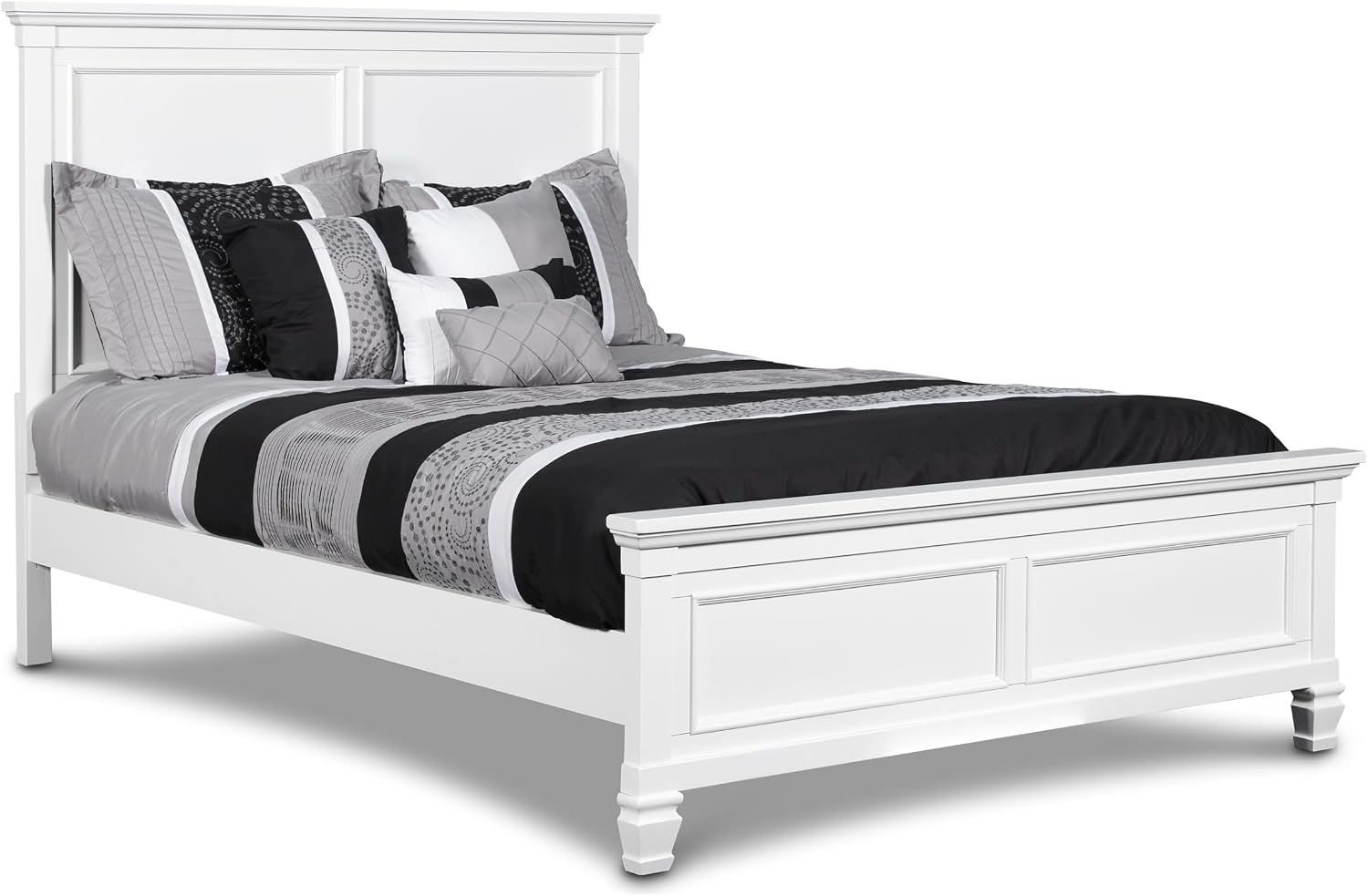 New Classic Furniture Tamarack Wood Twin Bed, White