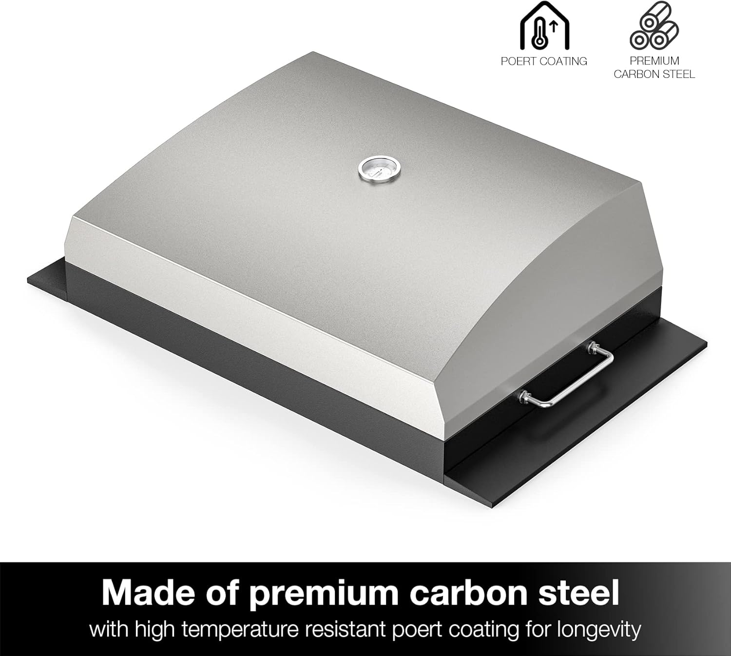 Stanbroil Outdoor Pizza Oven for Blackstone 22' 28' 36' Flat Top Gas Grill, with 19' x 15' Pizza Stone