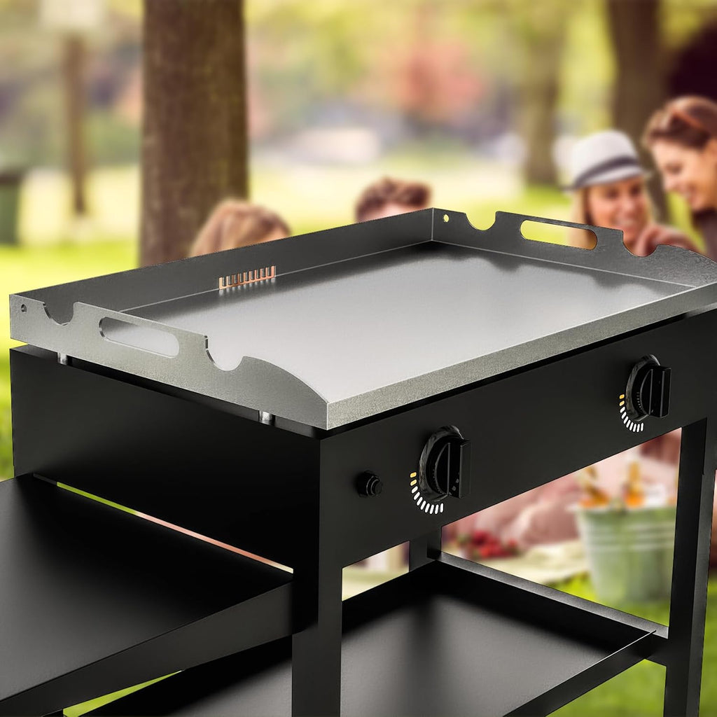 New Upgrade 28 Inch Griddle Replacement Top for Blackstone 28' Flat Top Grill 1803 1924 1883 1853, Gas Griddle Replacement Parts Top with Rear Grease System for Most Blackstone 28' Flat Top Grill