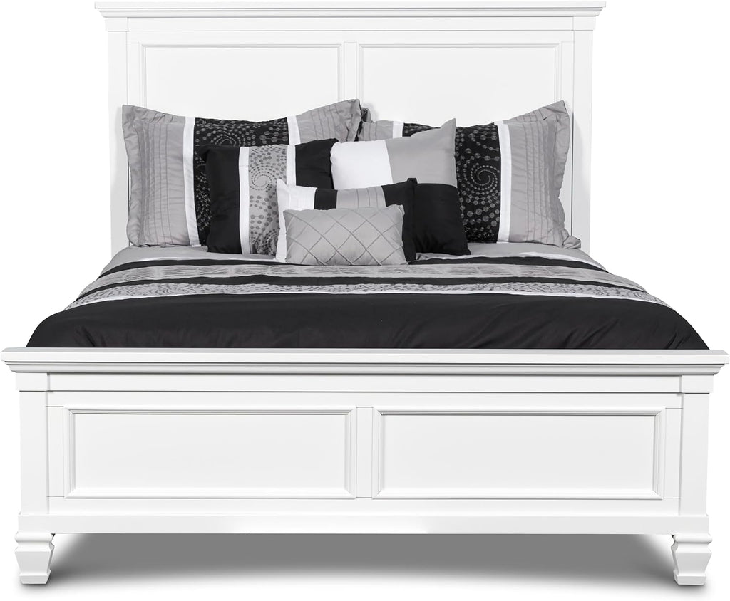 New Classic Furniture Tamarack Wood Twin Bed, White