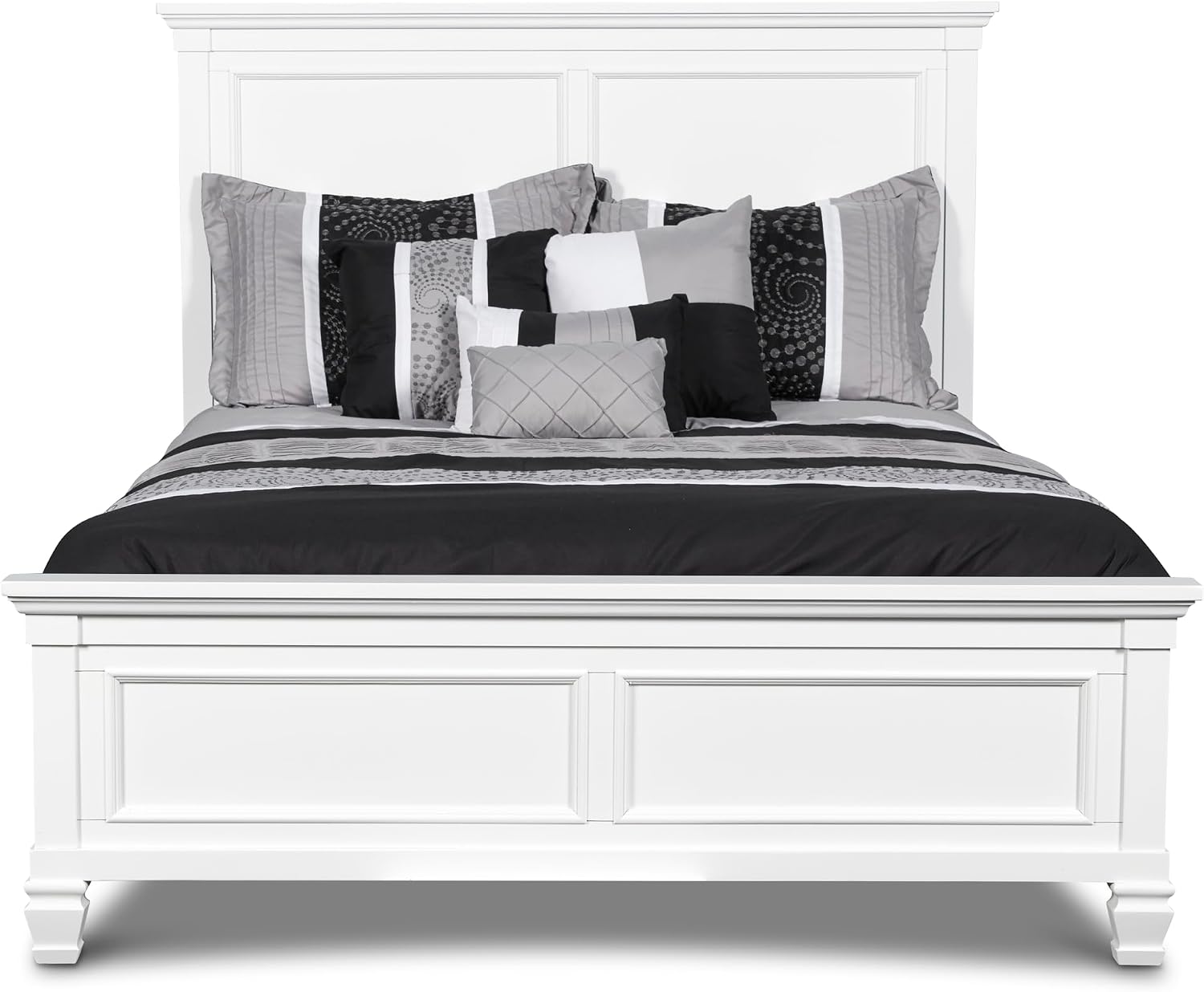 New Classic Furniture Tamarack Wood Twin Bed, White