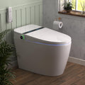 Smart Toilet with Built-In Bidet – Heated Toilet Seat, Warm Water Wash & Dryer, Auto Open/Close, Flush Sensor Operation, LED Display, Remote Control, One-Piece Modern Toilet, 1.28 GPF