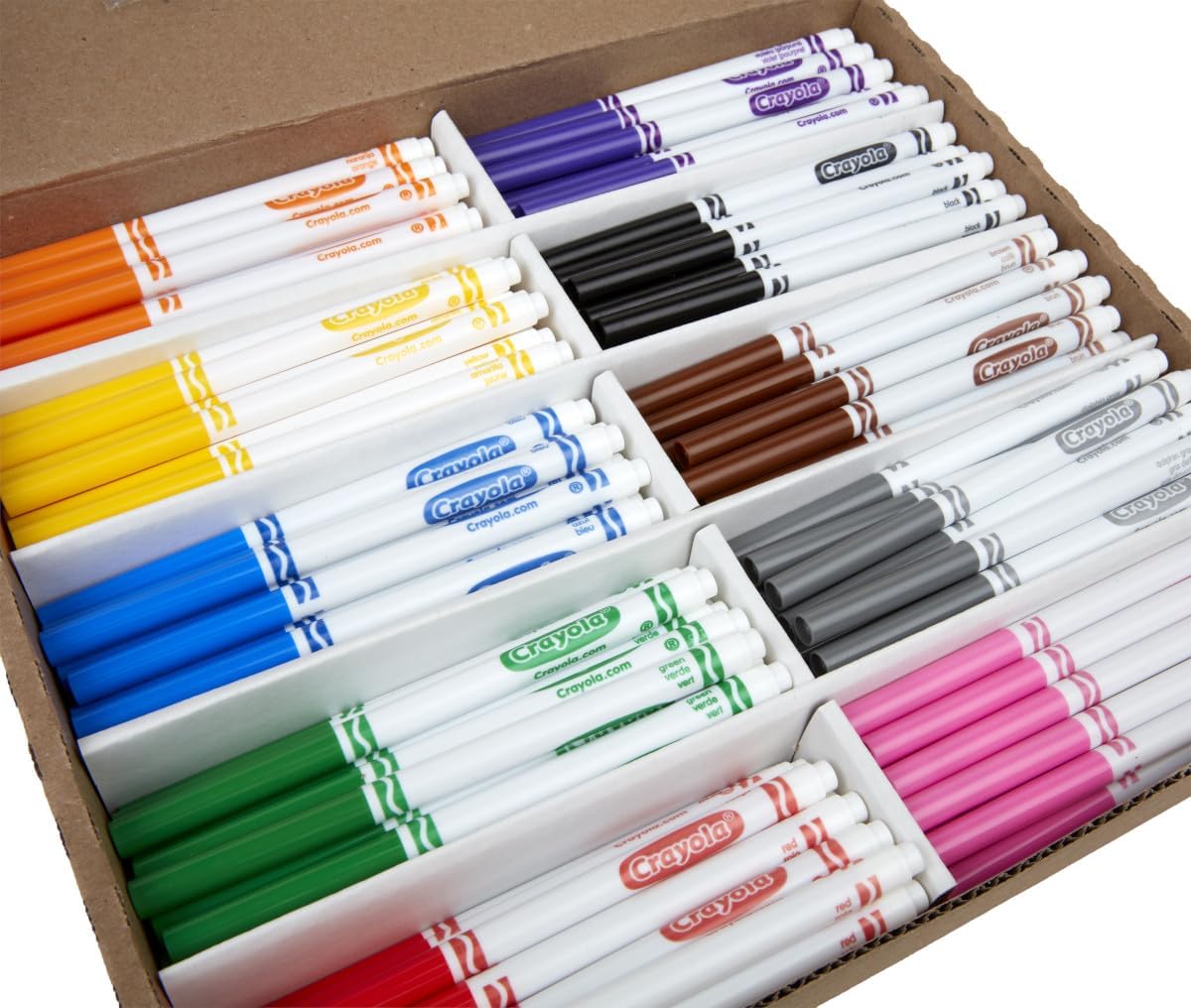 Crayola Fine Line Markers Classpack, Bulk Kids' Markers For Preschool, Kindergarten, Elementary School Classrooms, Teacher Classroom Must Haves, (Pack of 400)