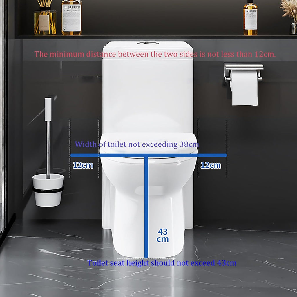 Electric Raised Toilet Seat, Toilet Lift Seat for Elderly,Electric Toilet Seat Lift with Handles for Seniors and Disabled,Power Toilet Incline Lift in Bathroom,Support to 330LBS