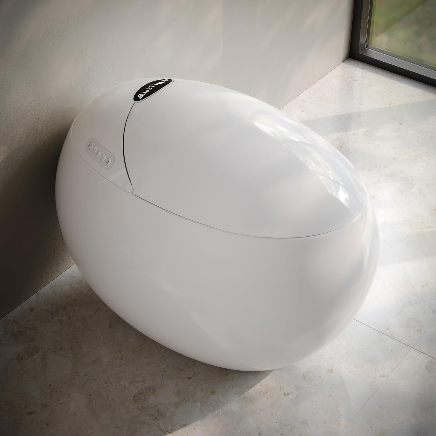 Swiss Madison Plaisir Smart Toilet with Bidet Built In 1.28 GPF Dual Flush, Auto Open & Close, Auto Flush, Foot Sensor, Led Display, Remote Control