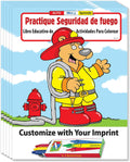 ZOCO – Fire Safety (in Spanish) Custom Coloring & Activity Books for Kids (250 Bulk Pack, With Crayons) – Fire Prevention Week, National Night Out Educational Materials