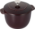 staub La Cocotte de Gohan 40511-561 La Cocotte de Gohan Grenadine Red, M, 6.3 inches (16 cm), Rice Pot, 2 Pieces, Cast Iron, Induction Compatible, Rice Cooker