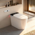 Smart Toilet with Bidet Built In, Auto Open, Heated Seat & Dual Auto Flush, Foot Sensor, Tankless Modern Elongated Electric Toilet with Warm Water Wash, Air Dryer, LED Display & 1000g MaP Flush