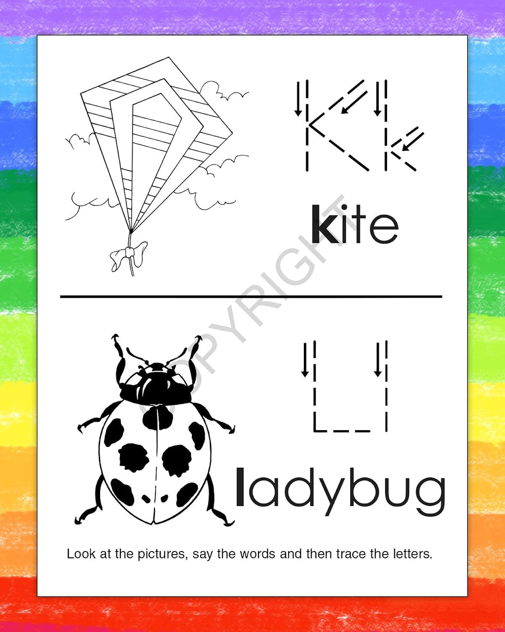 ZOCO Custom Alphabet Coloring Books for Kids (250 Bulk Pack, Without Crayons) – ABC Learning Activities for Preschool & Kindergarten – Letter Tracing, Puzzles, Games – Classroom & School Supplies