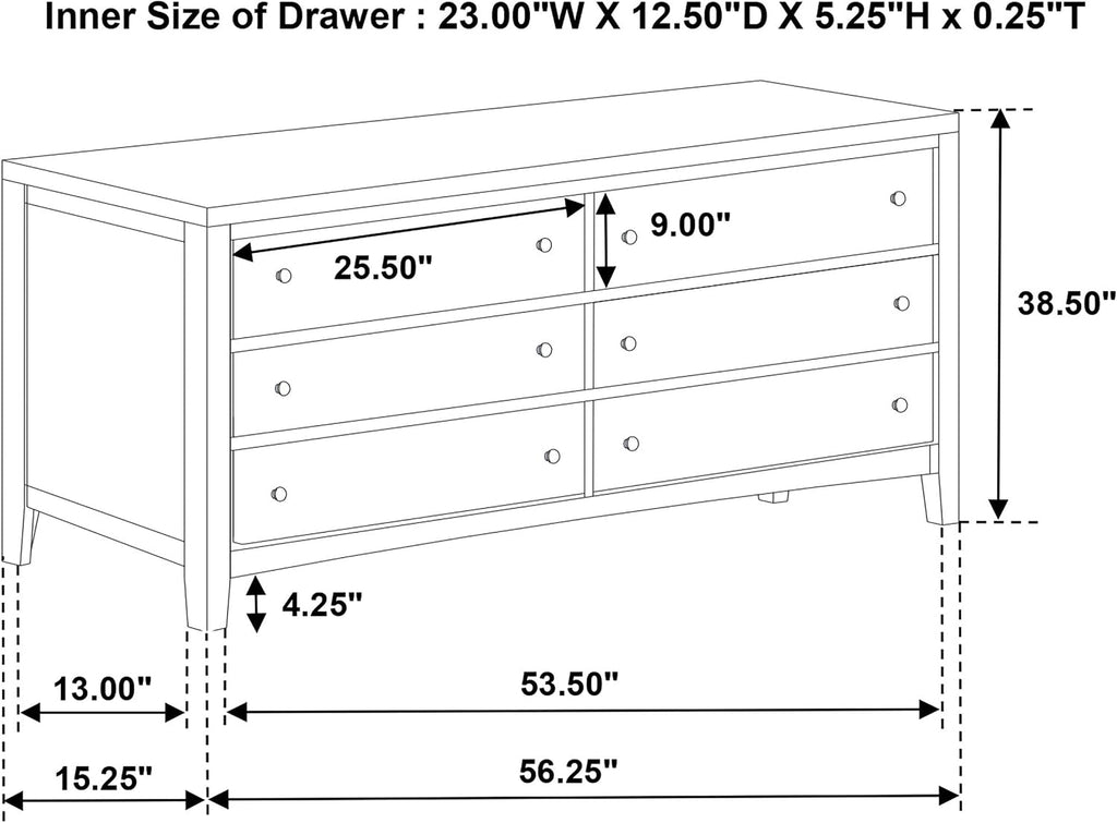 Coaster Home Furnishings Wilkes Transitional 5-Piece Bedroom Set Fabric Upholstered Twin Size Panel Bed Frame 51-inch Headboard Dark Cocoa 224421T-S5