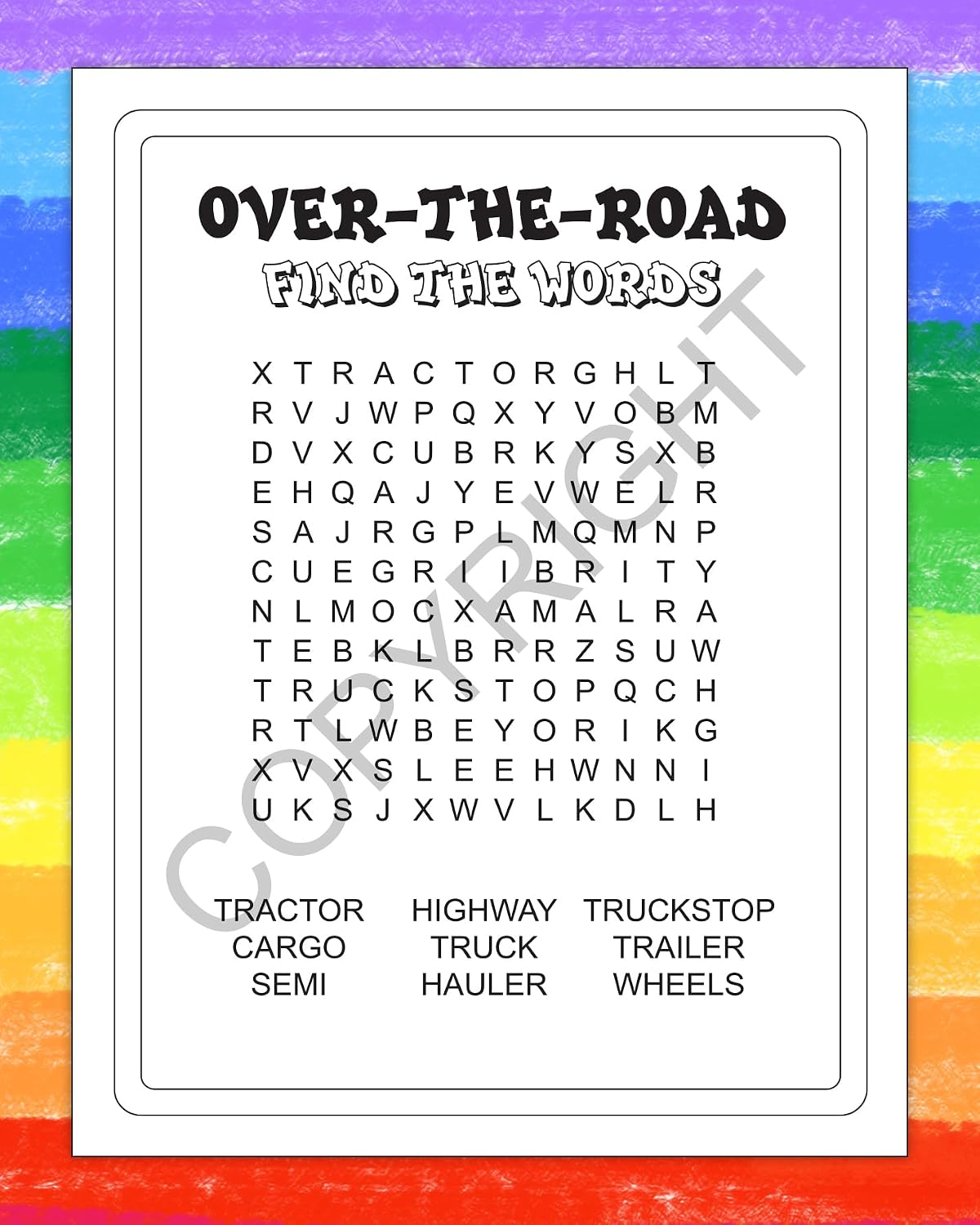 ZOCO – Tons of Trucks – Custom Coloring Books (250 Bulk Pack, With Crayons) – Construction & Trucking Company Promotional Handout for Kids