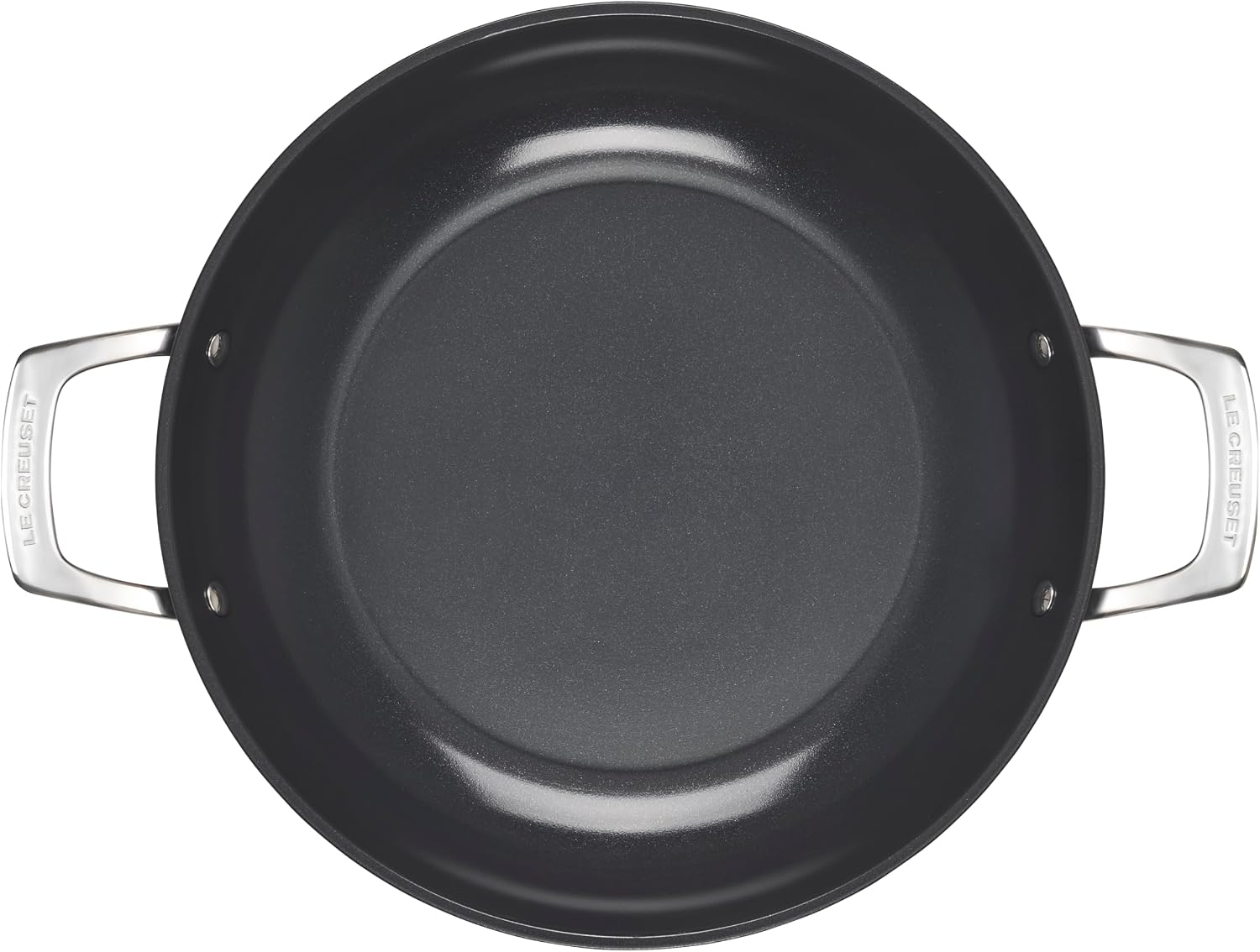 Le Creuset Essential Non-stick Ceramic Shallow Braiser with Glass Lid, 3.9 qt.