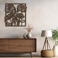 SIGNLEADER Metal Wall Art Decor Tropical Palm Tree Leaf Minimalist Modern Abstract Wall Sculpture Hangings Home Decoration for Living Room, Bedroom, Bathroom, Kitchen, Outdoor - 36' Bronze