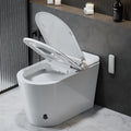 Smart Toilet with Bidet in with Ambient Lighting,Foam Shield & Blackout Flush,Electric Toilet Heated Seat for Bathrooms, Multiple Cleaning Modes