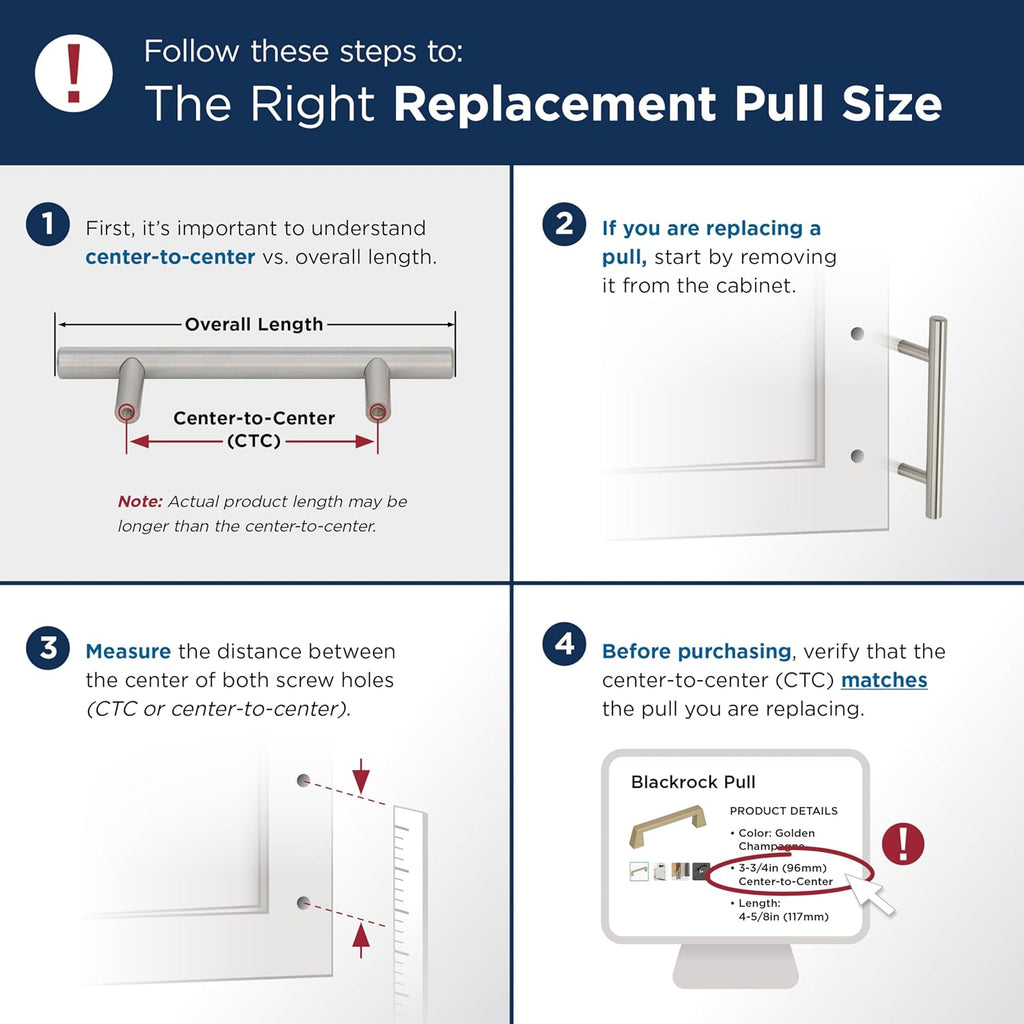 Amerock BP54056PN | Renown 18 inch (457 mm) Center to Center Polished Nickel Appliance Pull | Kitchen Cabinet Hardware | Furniture Hardware | Drawer Handle