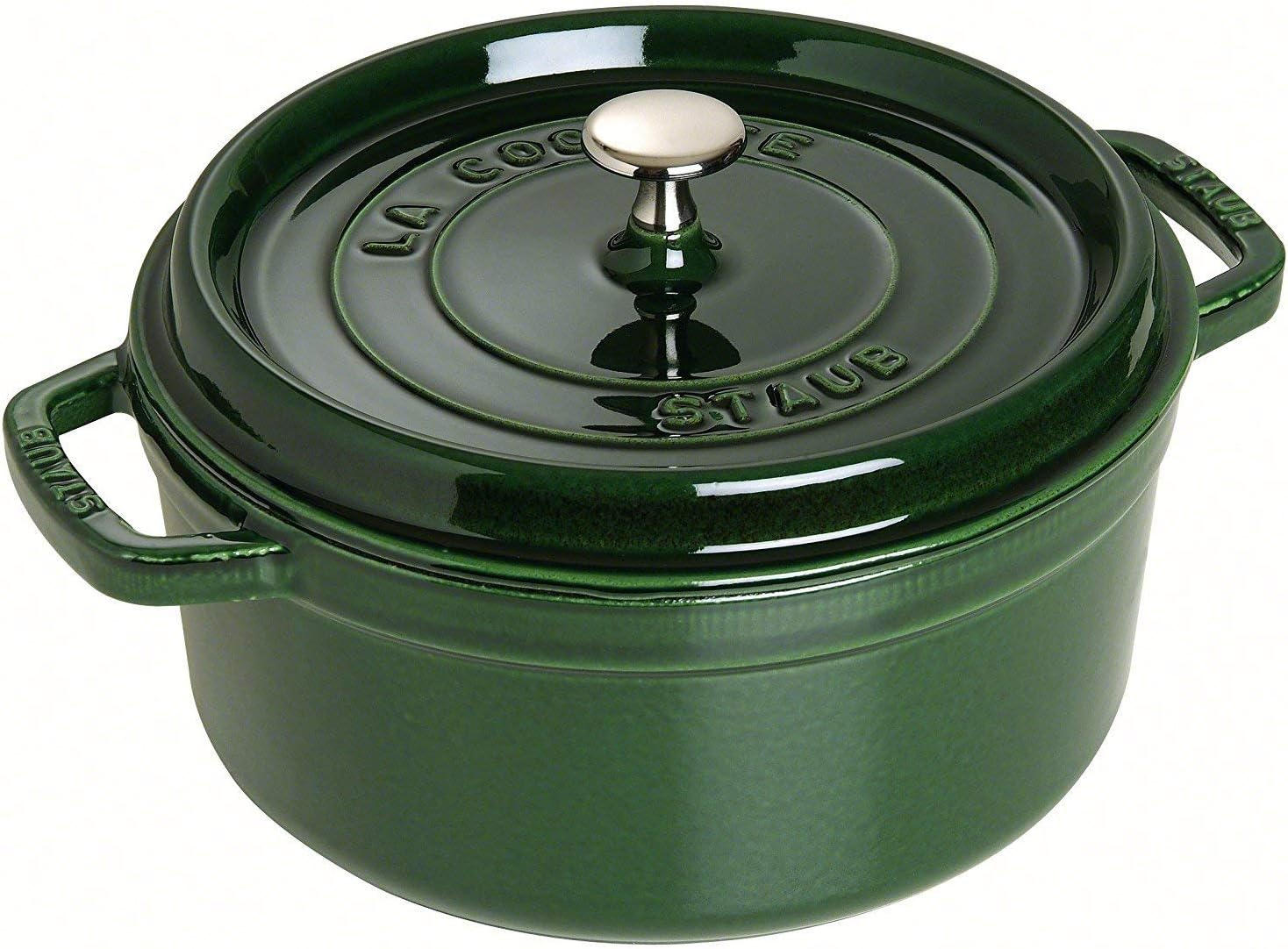 Staub 1133885 Round Casserole Pot with Basil Steamer 26 cm