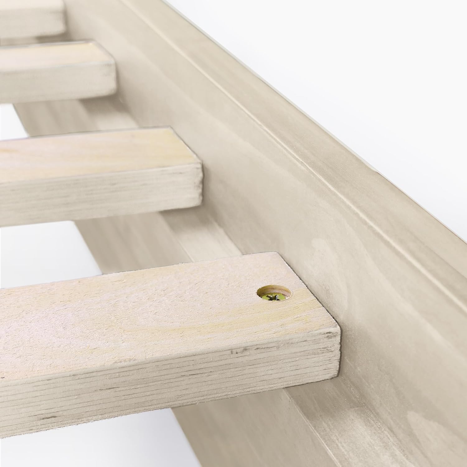 eLuxurySupply Wooden Platform Bed Frame Twin XL Size, White - Low Profile, No Box Spring Needed, Easy Assembly, Wooden Modern Minimalist Style