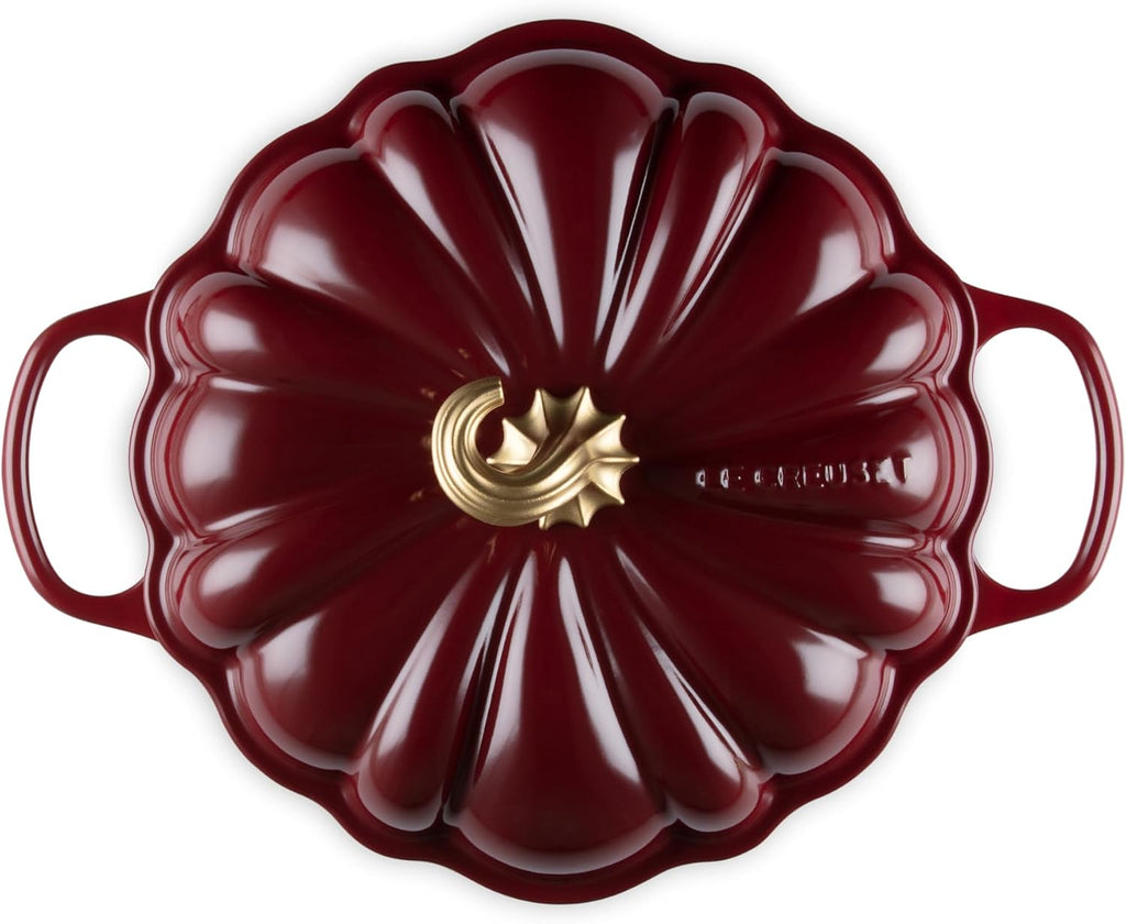 Le Creuset Enameled Cast Iron Figural Pumpkin Braiser, 2.75 qt., Garnet
