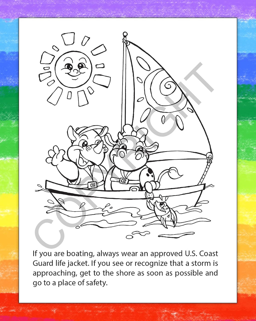 ZOCO – Pool and Water Safety – Custom Coloring Books (250 Bulk Pack, Without Crayons) – Prevent Drowning and Water Safety Awareness Handout for Kids