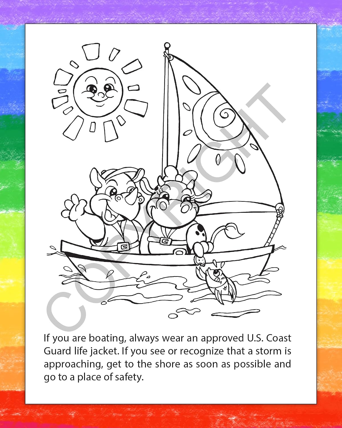 ZOCO – Pool and Water Safety – Custom Coloring Books (250 Bulk Pack, Without Crayons) – Prevent Drowning and Water Safety Awareness Handout for Kids