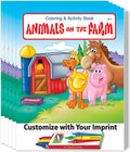 ZOCO – Animals on the Farm – Custom Coloring Books (250 Bulk Pack, With Crayons) – Petting Zoo Party Favors – Games, Puzzles, Activities – Gifts for Kids