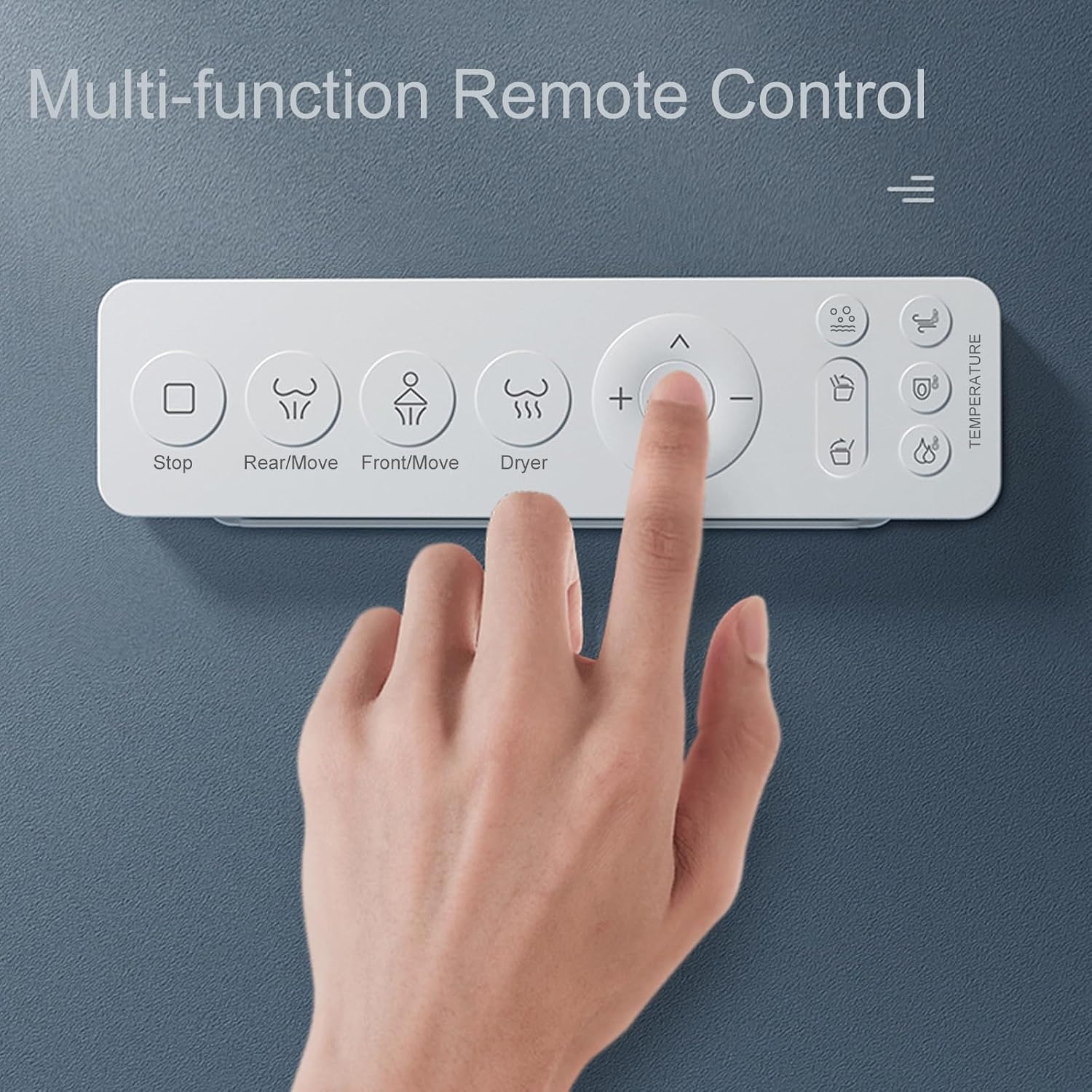 Smart Toilet with Heated Bidet Seat, One Piece Bidet Toilet for Bathrooms, AUTO Open/Close Lid/Flush, Feet Sensor Operation, Bidet Toilet with Dryer and Warm Water, Tankless Toilet in 1.28GPF (C)