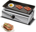 2500W 21' Commercial Electric Countertop Griddle Grill, Stainless Steel Restaurant Grill Tabletop Flat Grill with Adjustable Temperture Control Nonstick Flat Top Grill
