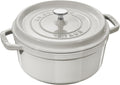 STAUB Cast Iron Round Cocotte 26 cm White Truffle