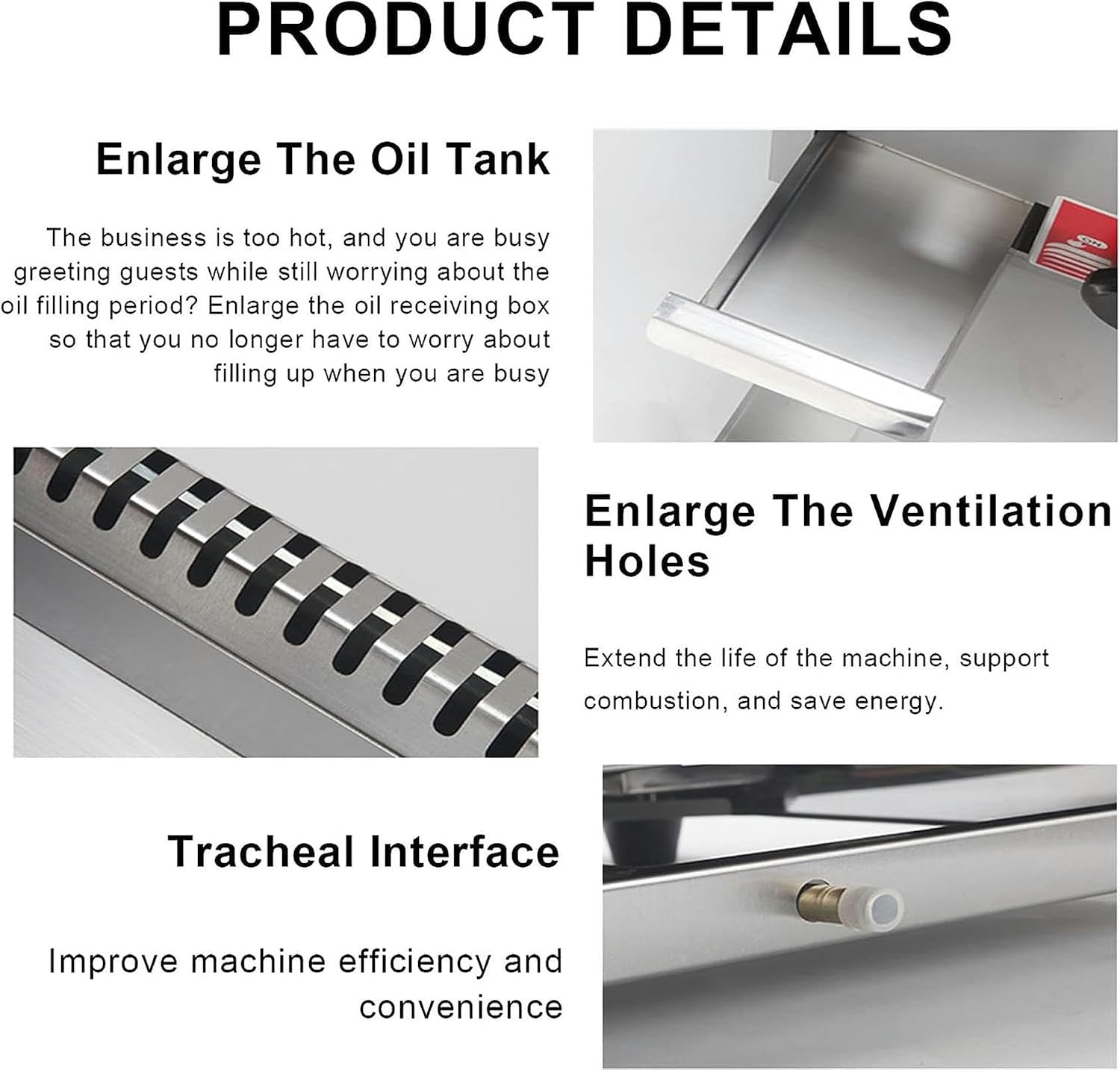 21' Commercial Gas Electric Griddle, Heavy Duty Stainless Steel Teppanyaki Flat Top Grill, for Kitchen Restaurant BBQ Tools