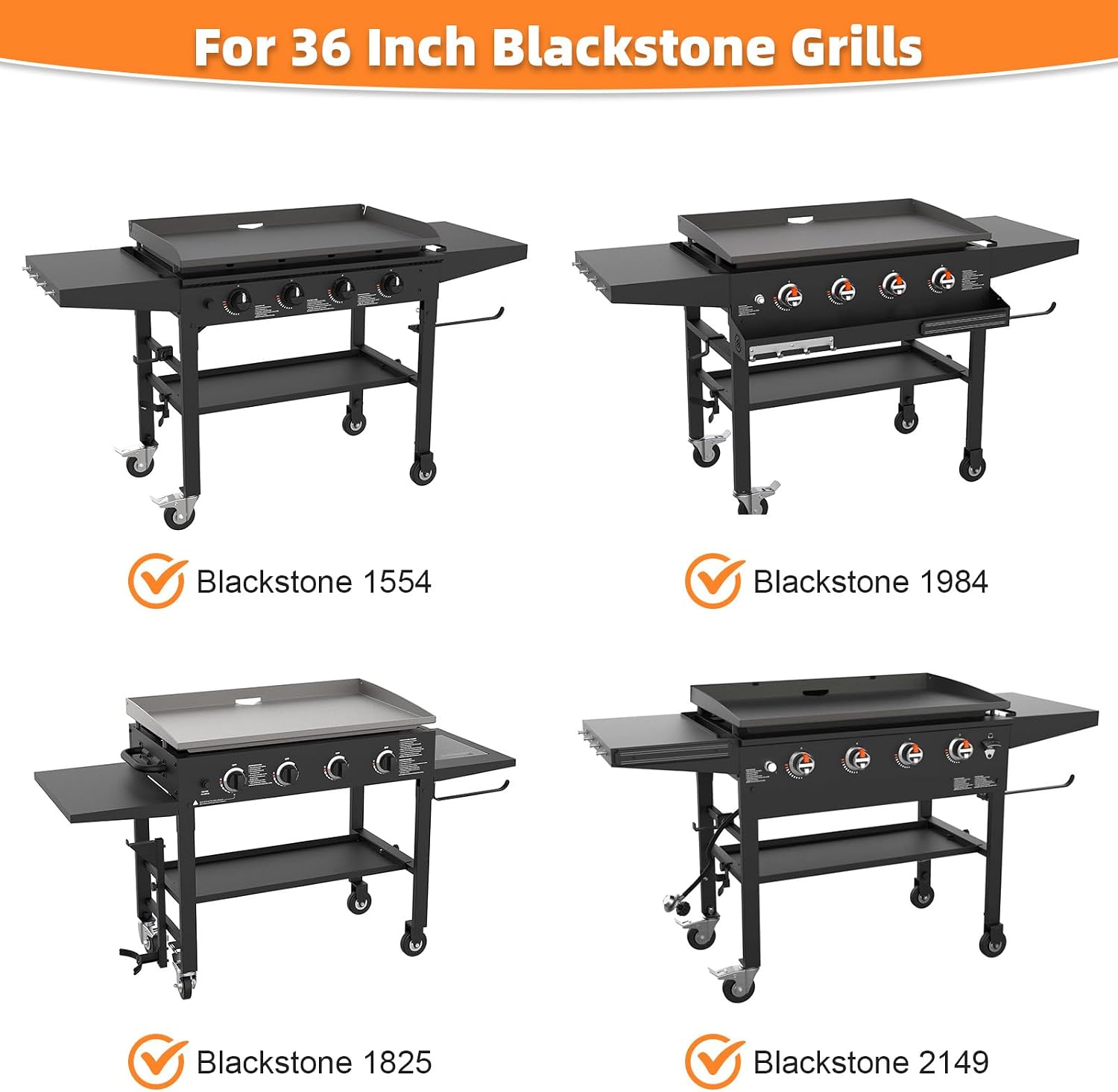 Griddle Lid for 36' Blackstone Griddle, Back-hinged Design Hard Cover with Durable Handle – Heat Retaining, Fits 36' Griddles Models 1554 1863 1825 1818 1565 1560 and Other 36' Griddles