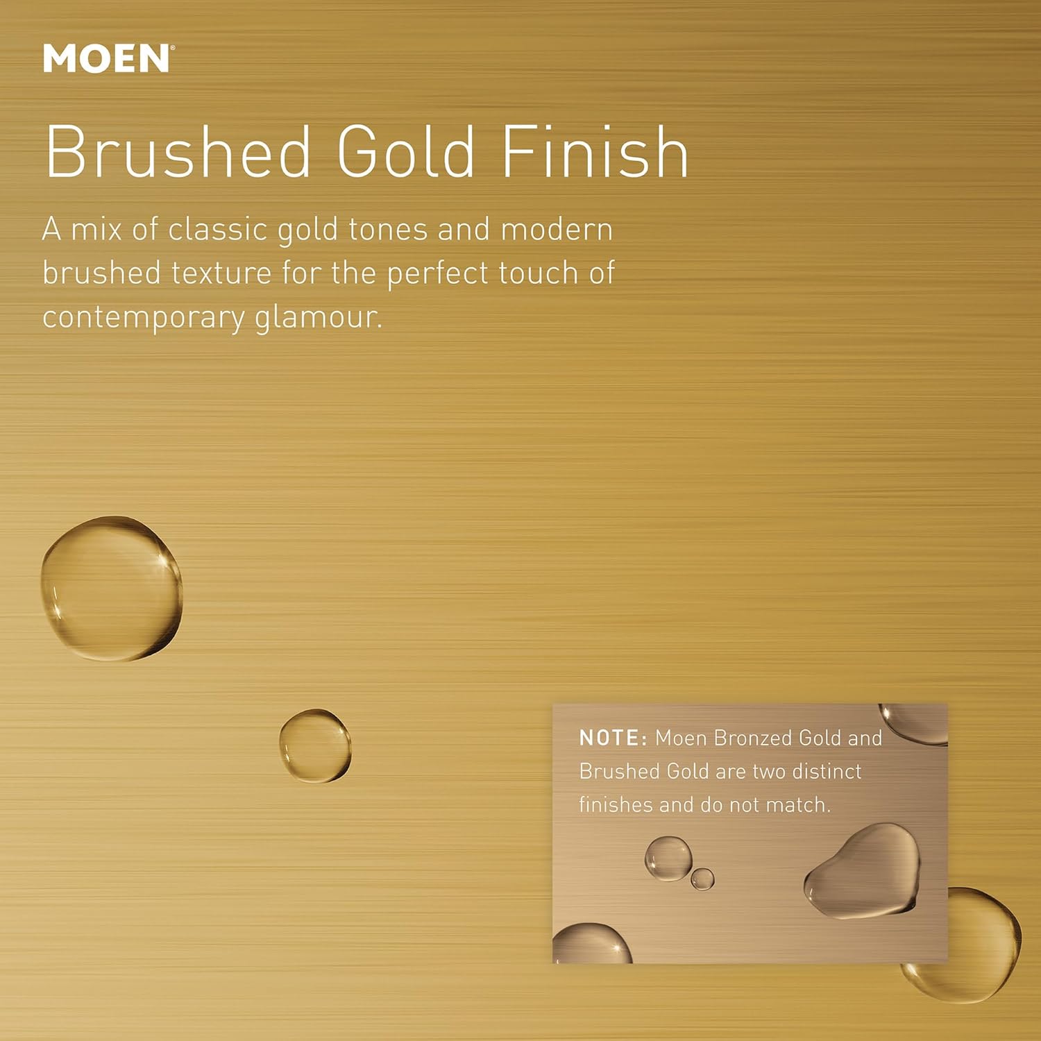 Moen Voss Brushed Gold Transitional Two-Handle High Arc Centerset Bathroom Faucet for 4-Inch 3-Hole Setup, 6901BG