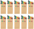 eBuyGB Sets of Colouring Wax Crayons - Kids Party Bag/Loot Toy Wedding Favour, Pack of 100,Brown