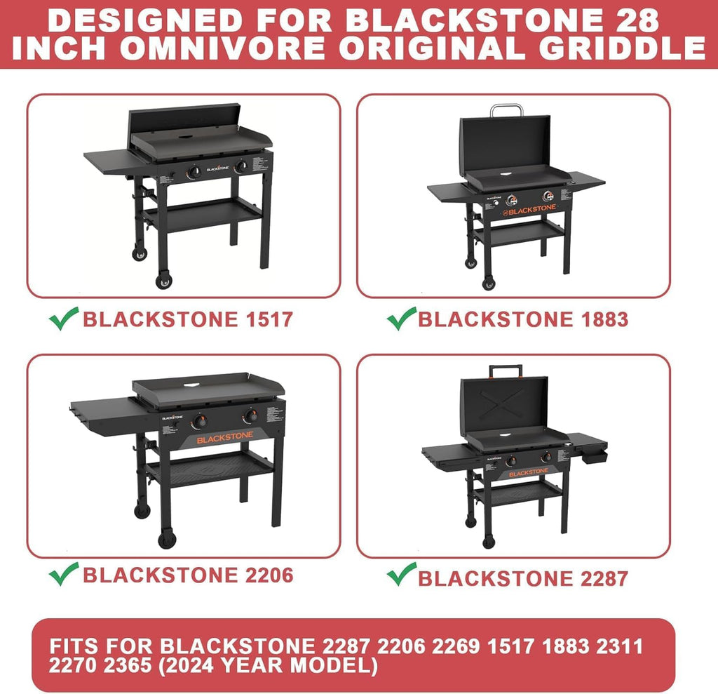 Upgrade Hinged Lid for Blackstone 28 Inch Omnivore Griddle 1517 1883 2206 2287 2269 2270 Grill, Flat Top Griddle Lid for Blackstone 5857 28' XL Griddle