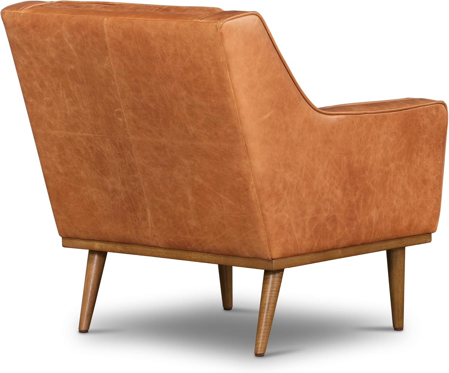 Gus Lounge Chair in Cognac Tan