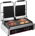Commercial Electric Griddle Stainless Steel Grill BBQ, Countertop Hotplate Flat Top Kitchen Grill, Business Catering BBQ Steak Bacon Fryer Pans