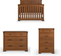 Child Craft Redmond Full Panel Crib, Dresser and Chest Nursery Set, 3-Piece, Includes 4-in-1 Convertible Crib, Dresser and Chest, Grows with Your Baby (Coach Cherry)