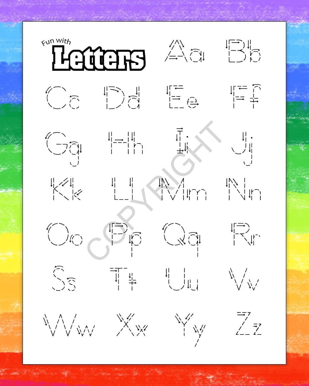 ZOCO Custom Alphabet Coloring Books for Kids (250 Bulk Pack, With Crayons) – ABC Learning Activities for Preschool & Kindergarten – Letter Tracing, Puzzles, Games – Classroom & School Supplies