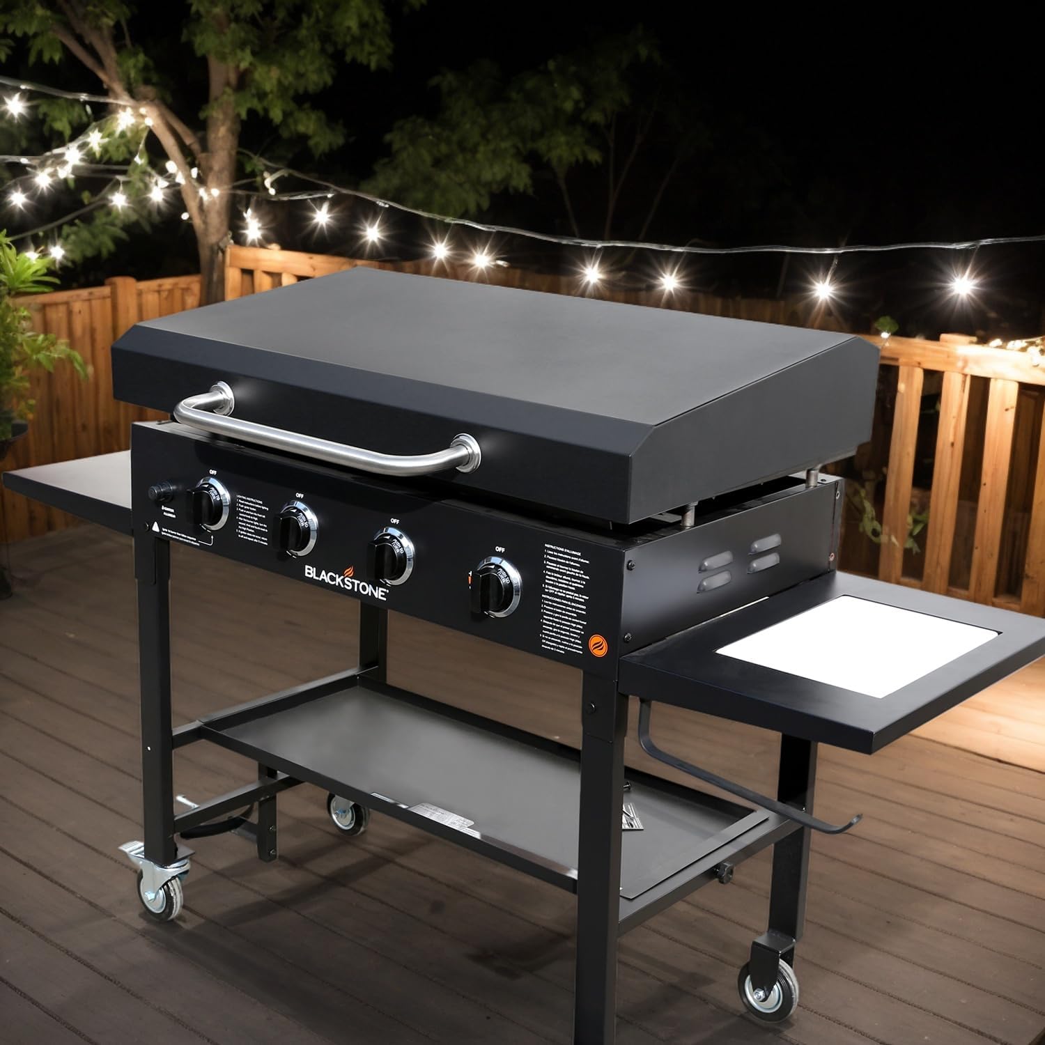 Griddle Lid Back-hinged Design for 36' Blackstone Griddle, Nexgrill, Member Mark Griddle and Other 36'' griddles, Hard Cover Hood with Handle for 36 Inch Blackstone Table Top Griddles