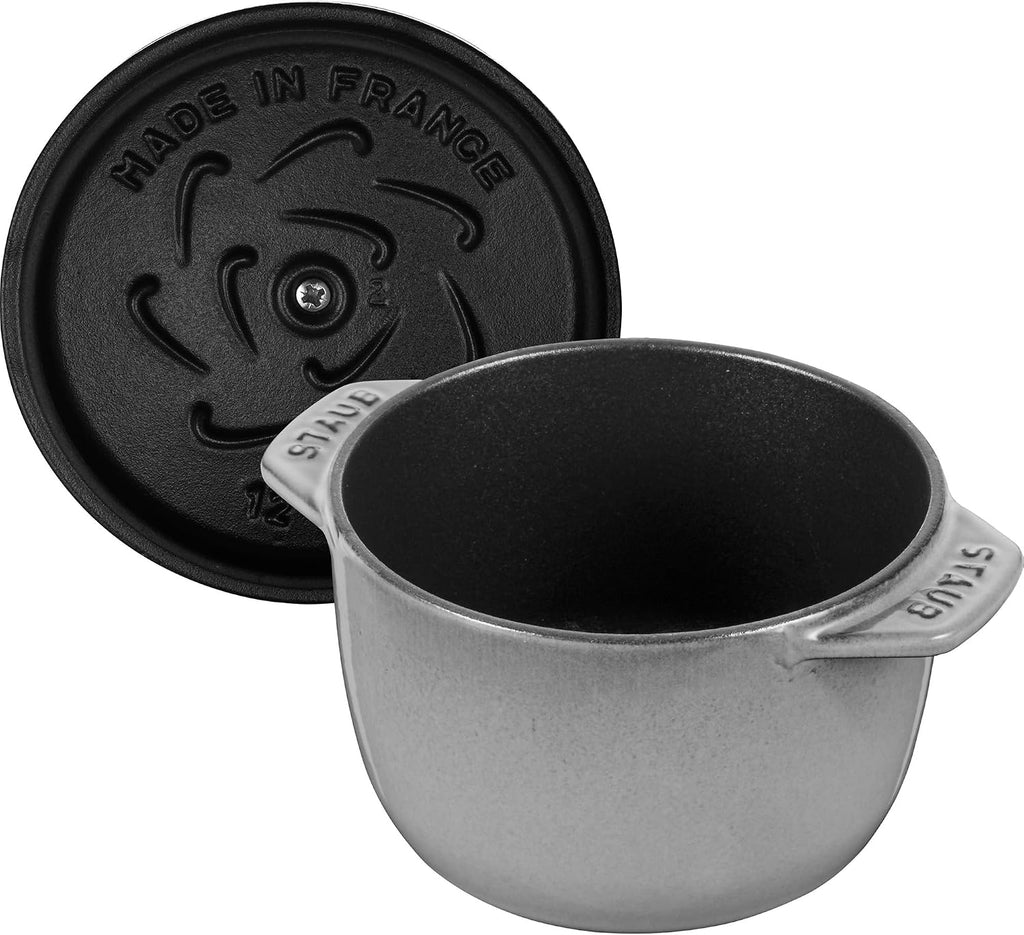 Staub Cast Iron 0.75-qt Petite French Oven - Graphite Grey