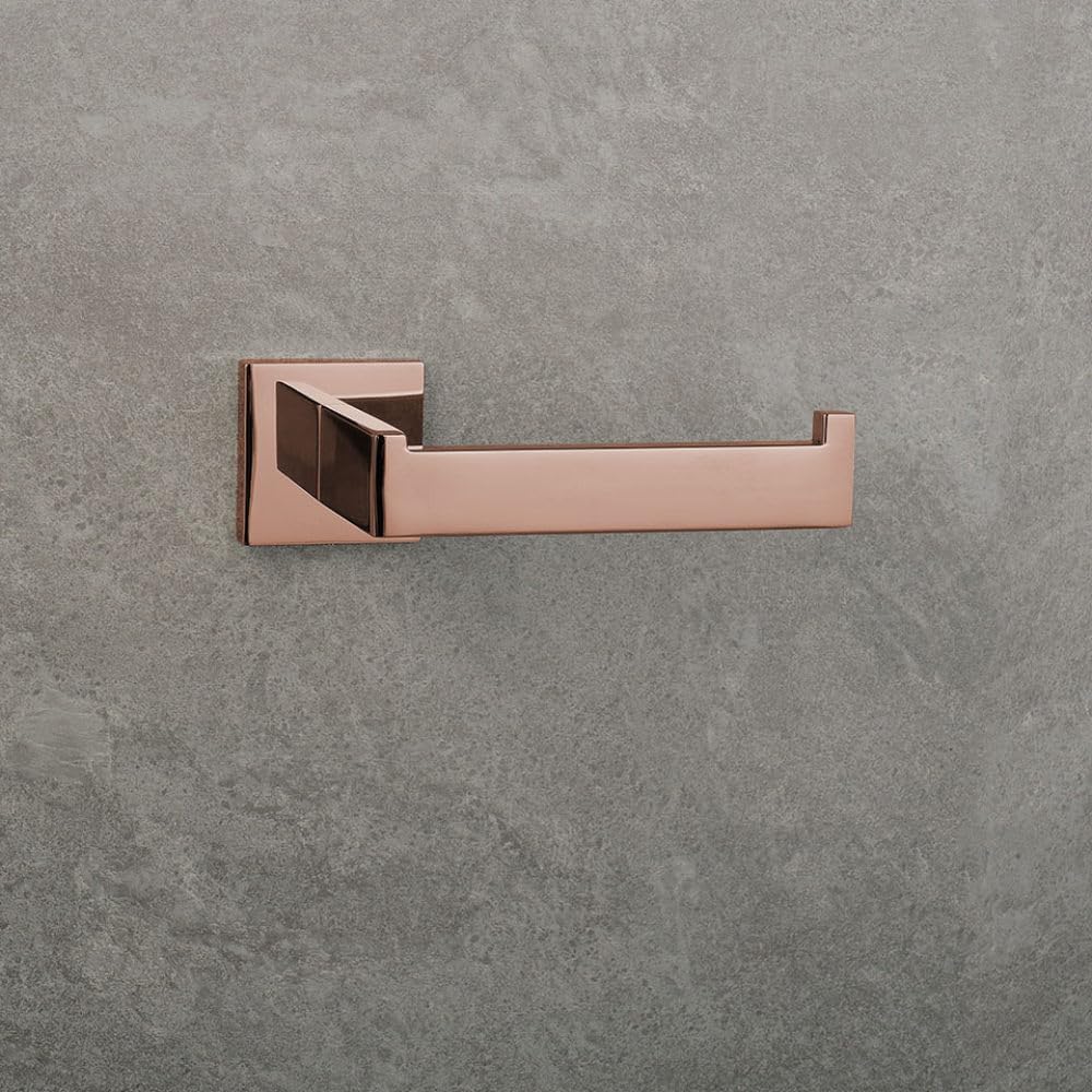 Shiny Polished Rose Gold Bathroom Hardware Accessories Towel Rack Toilet Paper Holder Towel Rail Bar Bathroom Robe Hook,2 Paper Holder