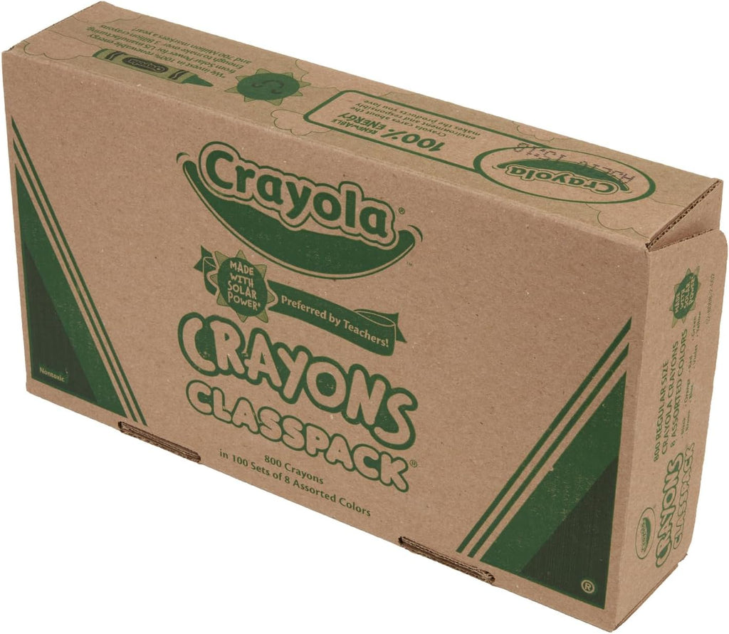 Wholesale CASE of 5 - Crayola 8-Color Classpack Crayons-Crayon Classpack,Regular 3-5/8'x5/16',800/BX,8 Assorted Clrs