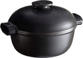 Emile Henry Delight Ceramic Round Dutch Oven 4L, Slate