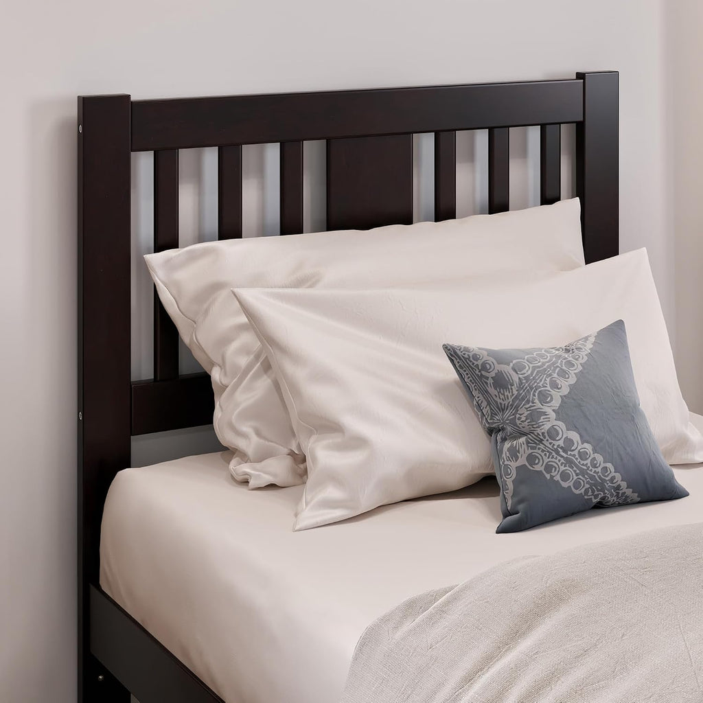 AFI, Tahoe Twin XL Platform Bed with Matching Footboard & Set of 2 Under-Bed Storage Drawers, Espresso