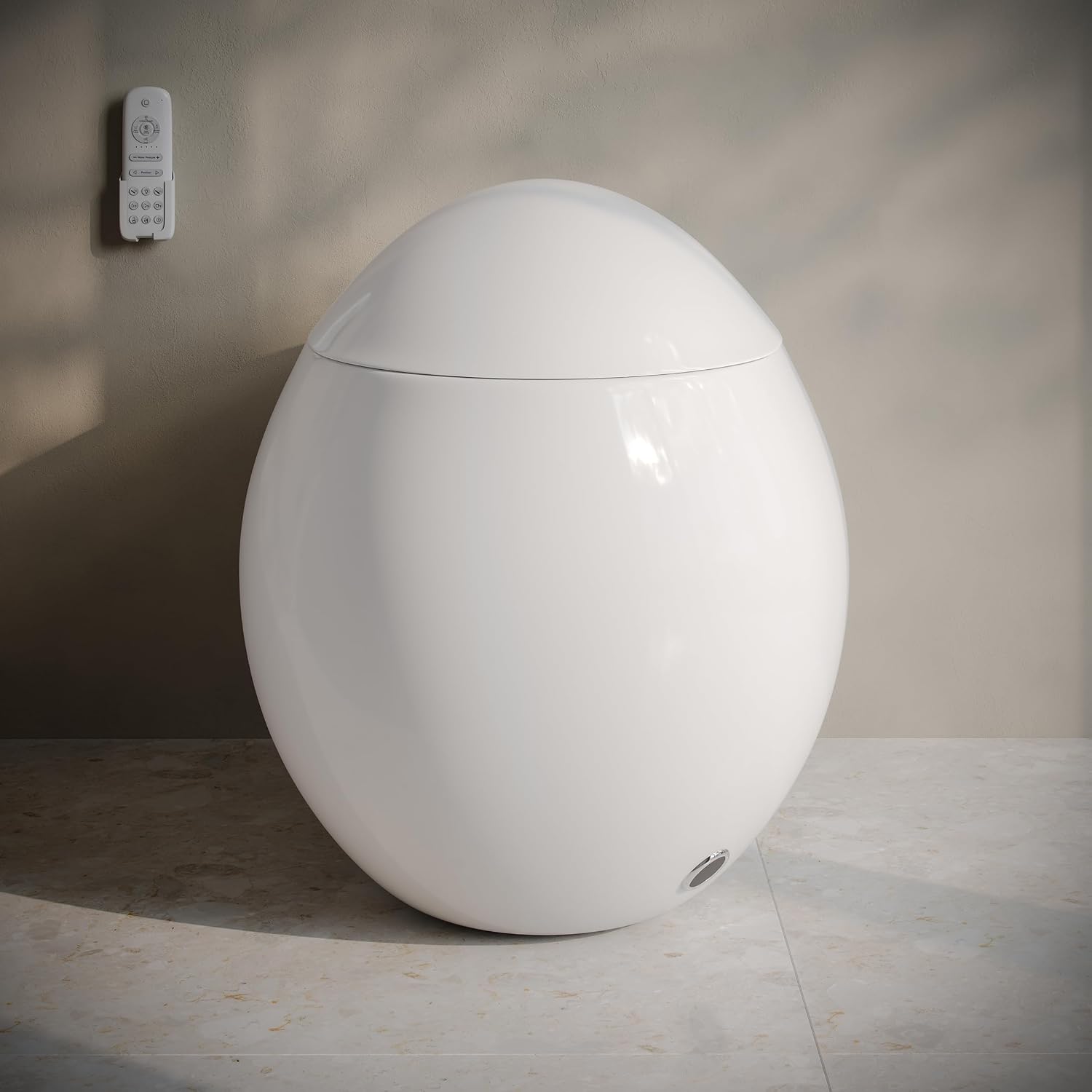 Swiss Madison Plaisir Smart Toilet with Bidet Built In 1.28 GPF Dual Flush, Auto Open & Close, Auto Flush, Foot Sensor, Led Display, Remote Control