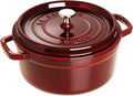 Staub Cast Iron 13.25-qt Round Cocotte - Grenadine